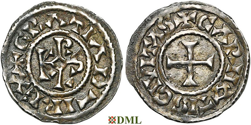 Денье, Каролинги, Charles le Chauve (840-877), м.д. Chartres, Depeyrot 278