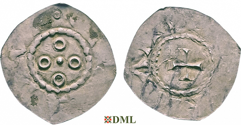 Денарий, Германия, Швабия, Burchard III (954-973), м.д. Breisach, Dbg. 2169