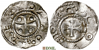 Денарий, Германия, Нижняя Лотарингия, Otto III (983-1002), м.д. Tiel, Ilisch 2000, 3.1