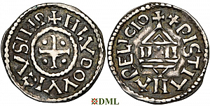 Денье, Каролинги, Louis le Pieux (814-840), Unknown mints, Depeyrot 1179