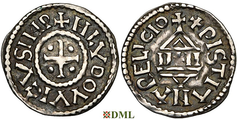 Денье, Каролинги, Louis le Pieux (814-840), Unknown mints, Depeyrot 1179