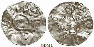 Денарий, Германия, Нижняя Лотарингия, Heinrich II (1002-1024), unknown mints, Ilisch 2000, 20.6