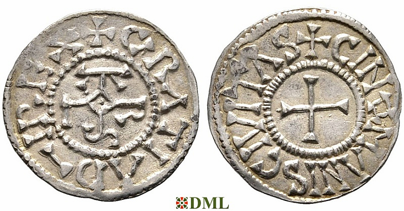 Денье, Каролинги, Charles le Chauve (840-877), м.д. Le Mans, Depeyrot 559