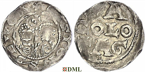 Денарий, Германия, Нижняя Лотарингия, Heinrich III (1039-1056), м.д. Remagen, Dbg. ?