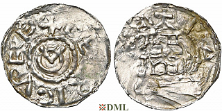 Денарий, Германия, Швабия, Ulrich I (1002-1026), м.д. Chur, Dbg. 984