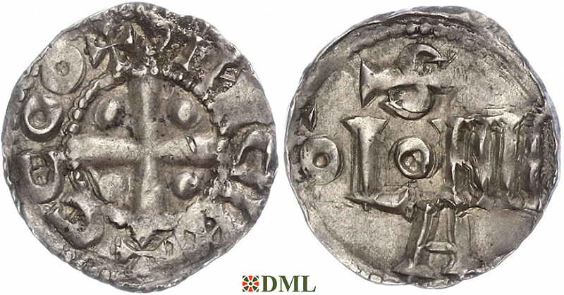 Денарий, Германия, Саксония, Anonymous bishop, м.д. Soest, Dbg. 