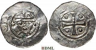 Денарий, Германия, Нижняя Лотарингия, Hermann (1059-1074), м.д. Jever, Dbg. 597