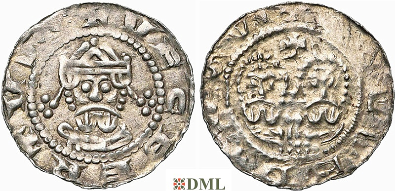 Денарий, Германия, Нижняя Лотарингия, Egbert II (1068-1090), м.д. Friesland (unknown mints), Ilisch 2000, 22.11