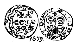 Денарий, Германия, Нижняя Лотарингия, Heinrich III (1039-1056), м.д. Remagen, Dbg. ?