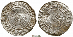 Денарий, Дания, Knut (1018-1035), м.д. Lund, Hbg. 20