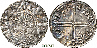 Денарий, Дания, Hardeknut (1035-1042), м.д. Lund, Hbg. 28
