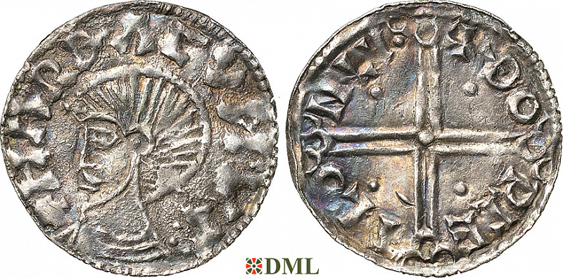 Денарий, Дания, Hardeknut (1035-1042), м.д. Lund, Hbg. 28