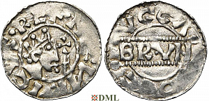Денарий, Германия, Нижняя Лотарингия, Bruno III (1050-1057), м.д. Dokkum, Ilisch 2000, 21.19