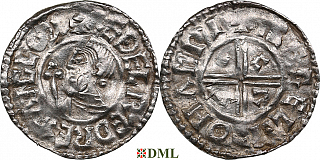 Денарий, Англия, Æthelred II (978-1016), м.д. Southampton, монетарий Isegel , North 770