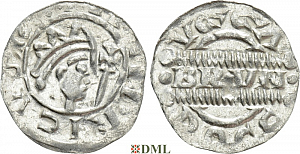 Денарий, Германия, Нижняя Лотарингия, Bruno III (1050-1057), м.д. Dokkum, Ilisch 2000, 21.19