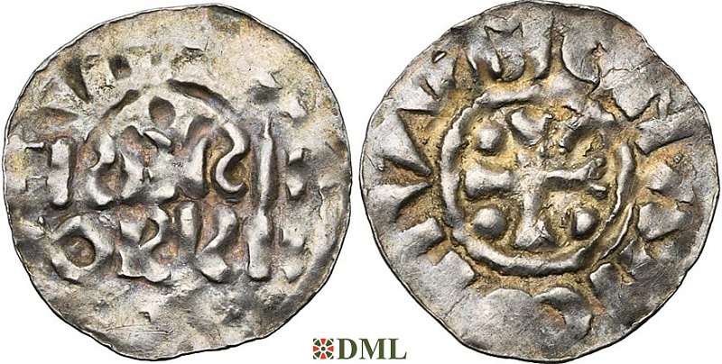 Денарий, Германия, Нижняя Лотарингия, Wichmann III (994-1016), unknown mints, Ilisch 2000, 20.2