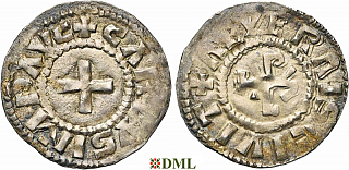 Денье, Каролинги, Charles le Chauve (840-877), м.д. Nevers, Depeyrot 701