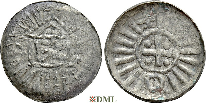 Денарий, Германия, Саксония, Anonymous bishop, м.д. Sachsen (unknown mints), Kilger 2000, KN 1