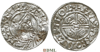 Денарий, Англия, Cnut (1016-1035), м.д. Lincoln, монетарий Matathan, North 787
