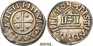 Денье, Каролинги, Louis le Pieux (814-840), Unknown mints, Depeyrot 1179