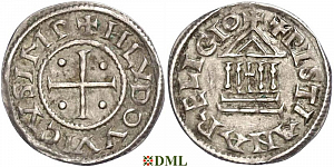Денье, Каролинги, Louis le Pieux (814-840), Unknown mints, Depeyrot 1179