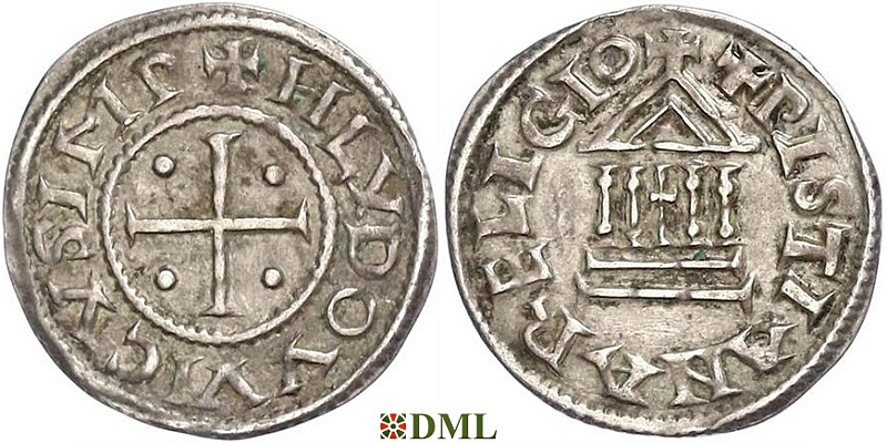 Денье, Каролинги, Louis le Pieux (814-840), Unknown mints, Depeyrot 1179
