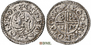 Денарий, Швеция, Olaf Skötkonung (995-1021), м.д. Sigtuna, Malmer -:-