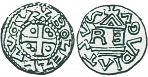 Денарий, Чехия, Boleslav II (972/973-999), м.д. Prague, Šmerda 1996, 1a