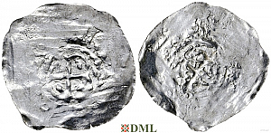 Денарий, Германия, Швабия, Adalrich II (1025-1040), м.д. Basel, Dbg. 979