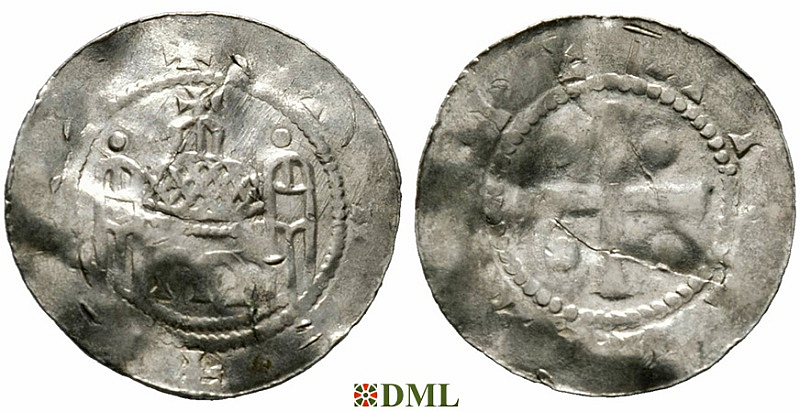 Денарий, Германия, Саксония, Siegfried I (1060-1084), м.д. Erfurt, Dbg. 1817