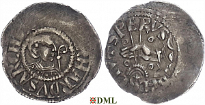 Денарий, Германия, Верхняя Лотарингия, Eberhard (1047-1066), м.д. Trier, Dbg. 473