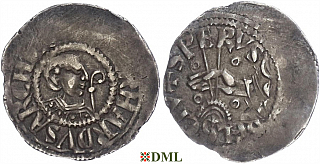 Денарий, Германия, Верхняя Лотарингия, Eberhard (1047-1066), м.д. Trier, Dbg. 473