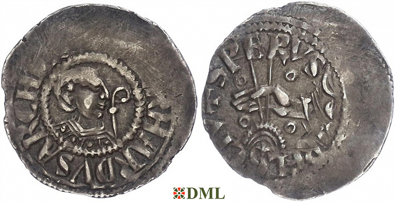 Денарий, Германия, Верхняя Лотарингия, Eberhard (1047-1066), м.д. Trier, Dbg. 473
