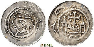 Денарий, Германия, Саксония, Adalbert von Ballenstedt (1059-1080), unknown mints