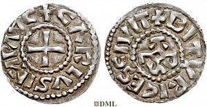 Денье, Каролинги, Charles le Chauve (840-877), м.д. Bourges, Depeyrot 198