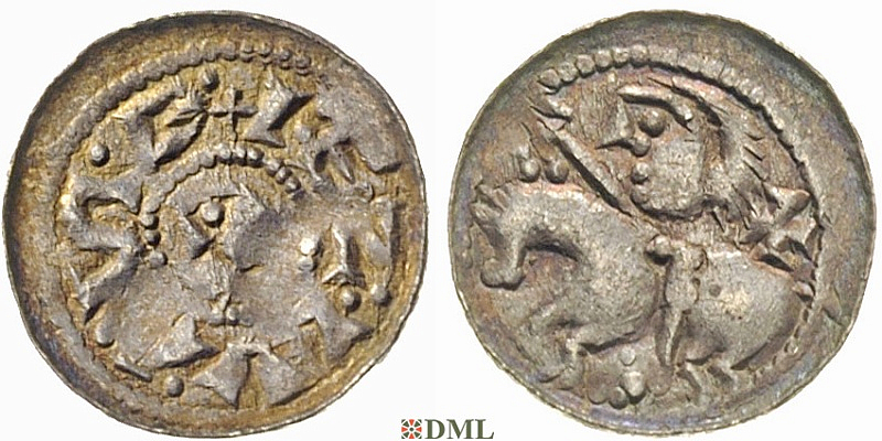 Денарий, Польша, Bolesław II (1058-1080)