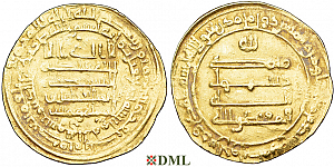 Динар, Аббасиды, халиф al-Muqtadir bi-llāh (908-929), м.д.-, 309 г.х.