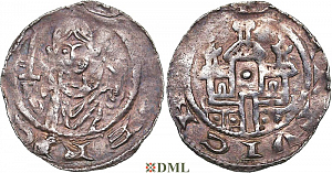 Денарий, Германия, Саксония, EB. Hartwig (1079-1102), м.д. Gittelde, Dbg. 689