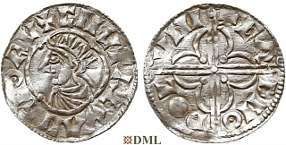 Денарий, Англия, Cnut  (1016-1035), м.д. London, монетарий Eadnoth, North 781