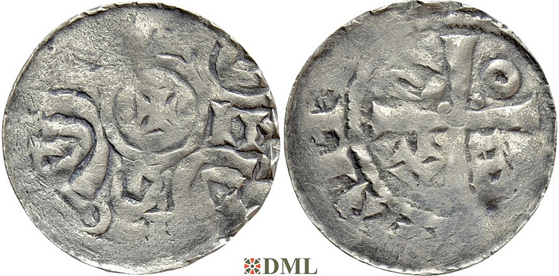 Денарий, Германия, Саксония, Anonymous bishop, Unknown mints (Lower Elbe region), Dbg. 1786