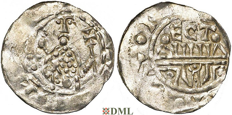 Денарий, Германия, Нижняя Лотарингия, B. Wilhelm (1054-1076), м.д. Utrecht, Ilisch 2000, 10.10