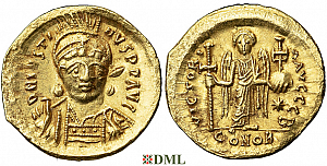 Солид, Византия, Justin I (518-527), м.д. Constantinople