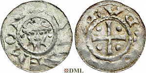 Денарий, Германия, Нижняя Лотарингия, Hermann (1059-1074), м.д. Jever, Dbg. 596