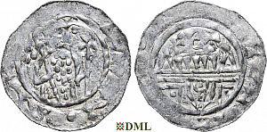 Денарий, Германия, Нижняя Лотарингия, Wilhelm de Ponte (1054-1076), м.д. Utrecht, Ilisch 2000, 10.10