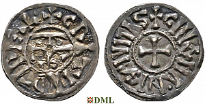 Денье, Каролинги, Charles le Chauve (840-877), м.д. Le Mans, Depeyrot 559
