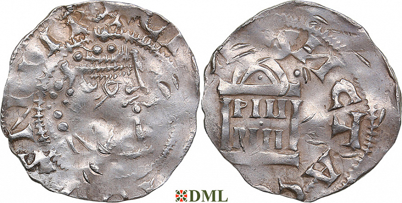 Денарий, Германия, Нижняя Лотарингия, Konrad II (1027-1039), Pilgrim (1027-1036), м.д. Koln region (Unknown mints), Dbg. -