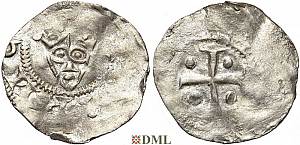 Денарий, Германия, Нижняя Лотарингия, Heinrich IV (1056-1106), м.д. Tiel, Ilisch 2000, 3.28