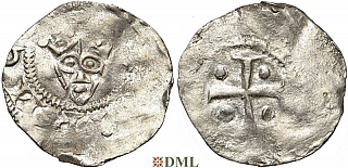 Денарий, Германия, Нижняя Лотарингия, Heinrich IV (1056-1106), м.д. Tiel, Ilisch 2000, 3.28