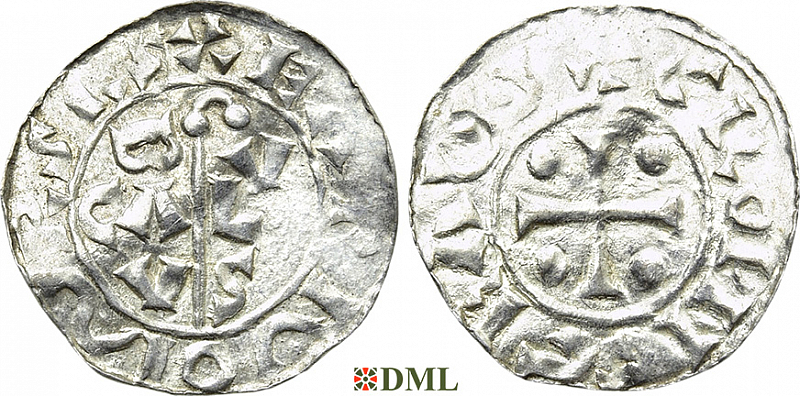 Денарий, Германия, Нижняя Лотарингия, Bernold (1040-1054), м.д. Groningen, Ilisch 2000, 18.3