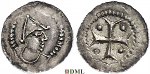 Денарий, Германия, Нижняя Лотарингия, Anonymous bishop, м.д. Vlaardingen, Ilisch 2000, 13.7